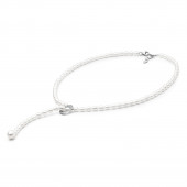Colier perle naturale si argint cu cristale DiAmanti 204-106-G
